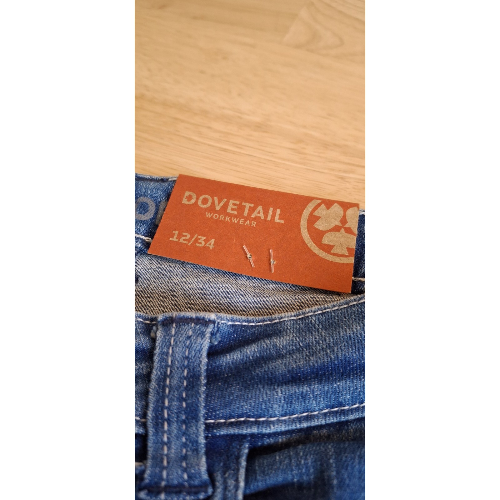 Dovetail Workwear Dx Bootcut Denim Jeans Utility Pants Size 12- 30x33 Nwt — image 2 of 8